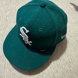 New Era Cap 59 FIFTY 7(55.8cm) Teal Hat with White Logo